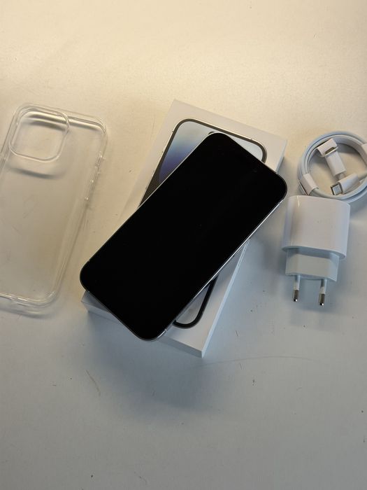 iPhone 14 Pro 128gb srebrny bateria 100% komplet