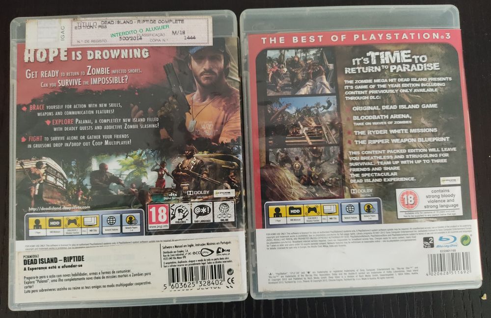 Baixa de preço: Jogos PS3 Dead Island (GOTY)+ Dead Island Riptide