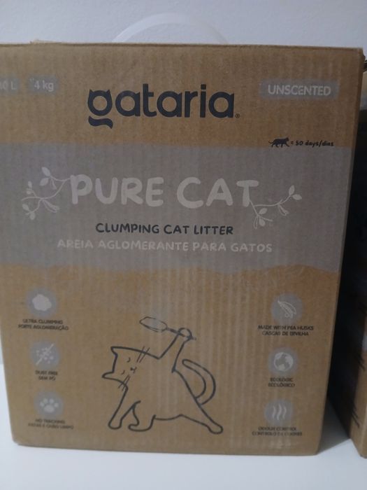 Areia aglomerante para gatos