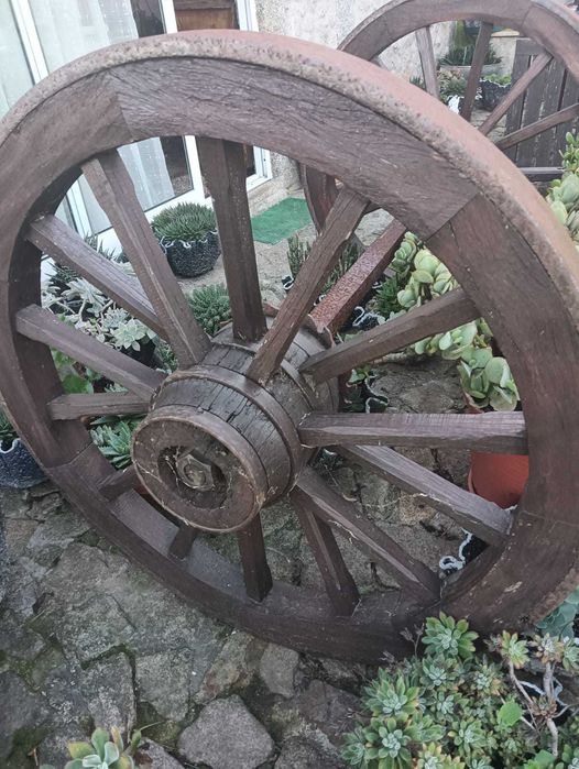 Rodas de carroça de bois