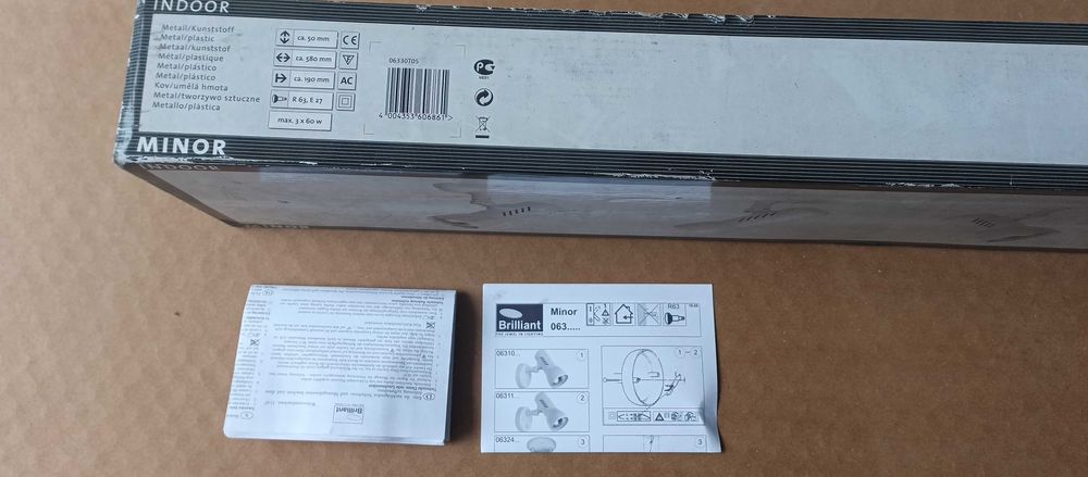 Candeeiro régua novo em caixa