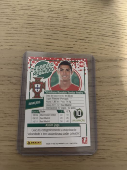 Carta Ronaldo mega  craques panini