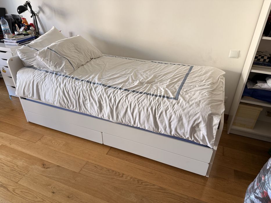 Cama dupla IKEA SLAKT 96x206cm com ou sem colchōes