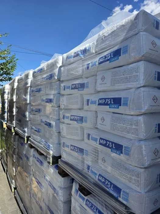 Tynk gipsowy maszynowy lekki Knauf MP 75 L 30kg