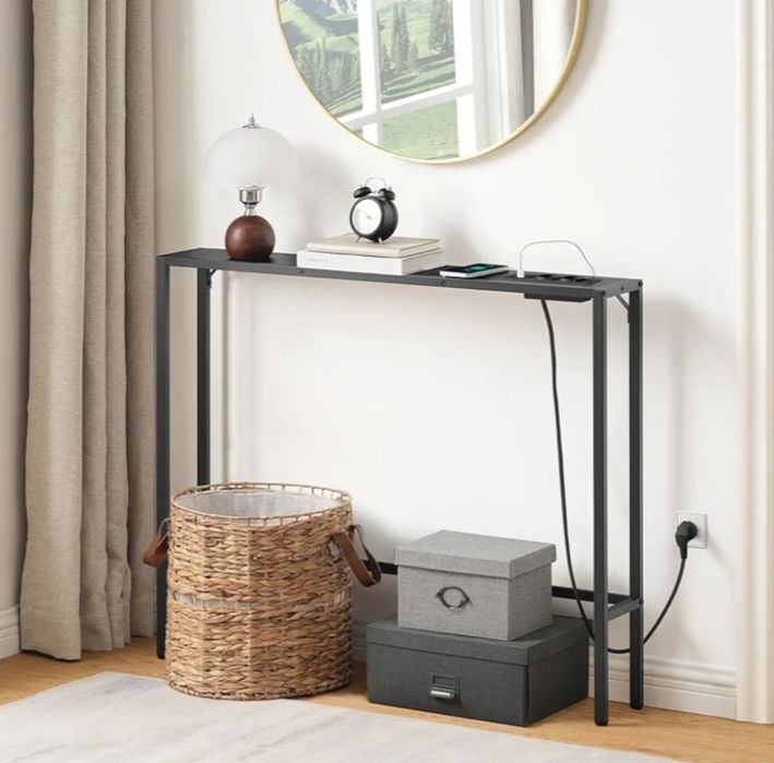 Konsola z wbudowanym zasilaniem, stolik.