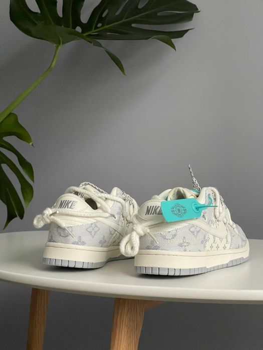 Кросівки Кроссовки Nike SB x Louis Vuitton White Grey повсякденні