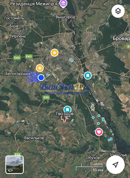 Продажа земли под городок  район Рославичи.   Гвоздов