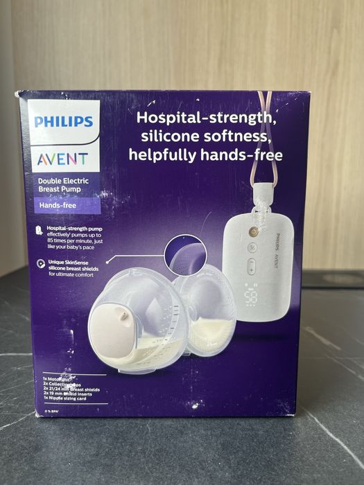Laktator elektryczny Philips Avent Hands Free SCF532/11 + gratisy