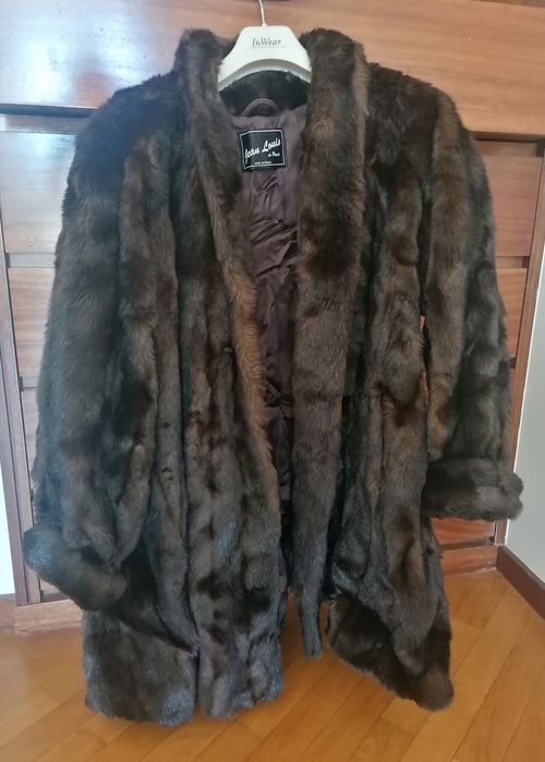 Casaco castanho (imitação de pele) - Paris