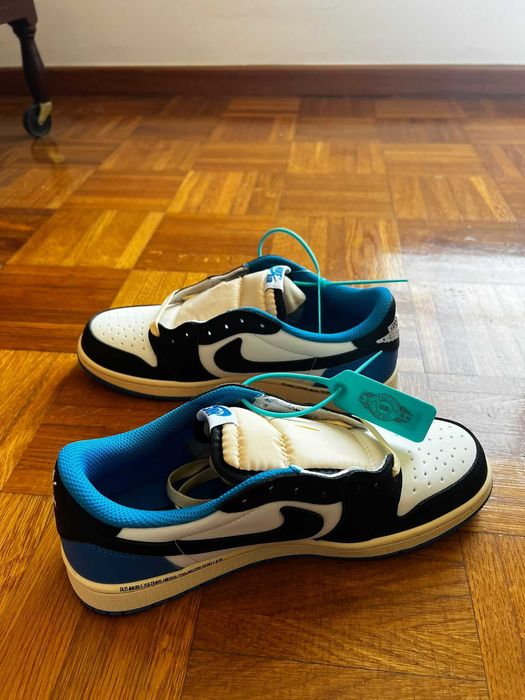 Air Jordan 1 Retro Low OG SP Fragment x Travis Scott Tamanho 41