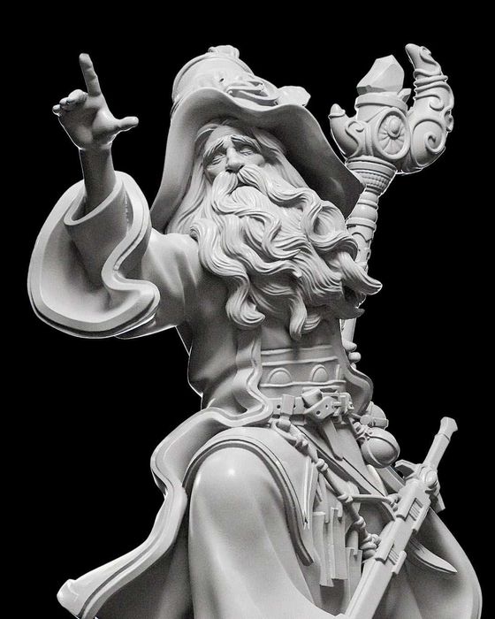 Uldor Neredras Mag figurka 32mm 14K zgodna z DnD RPG Pathfinder Warham