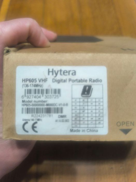 Рація hytera hp605vhf