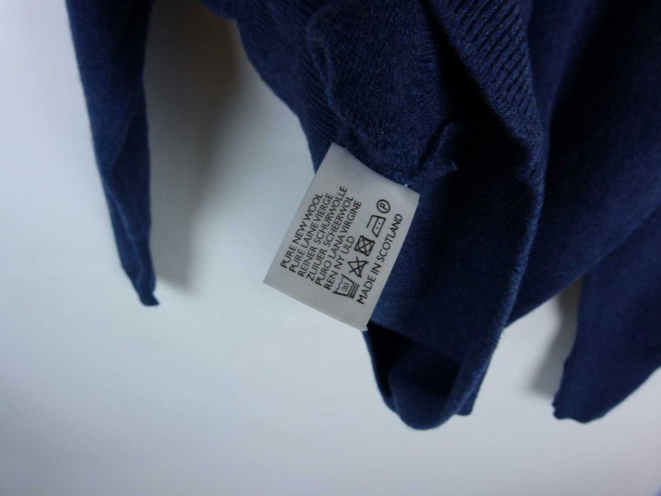 Peter Scott Scotland męski sweter wool  / 46 - XL