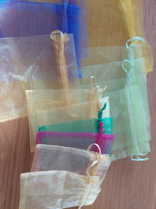 Conjunto de sacos de organza