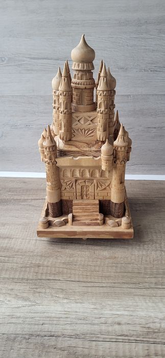 Шкатулка Храм,Замок дерево. Ручная работа
