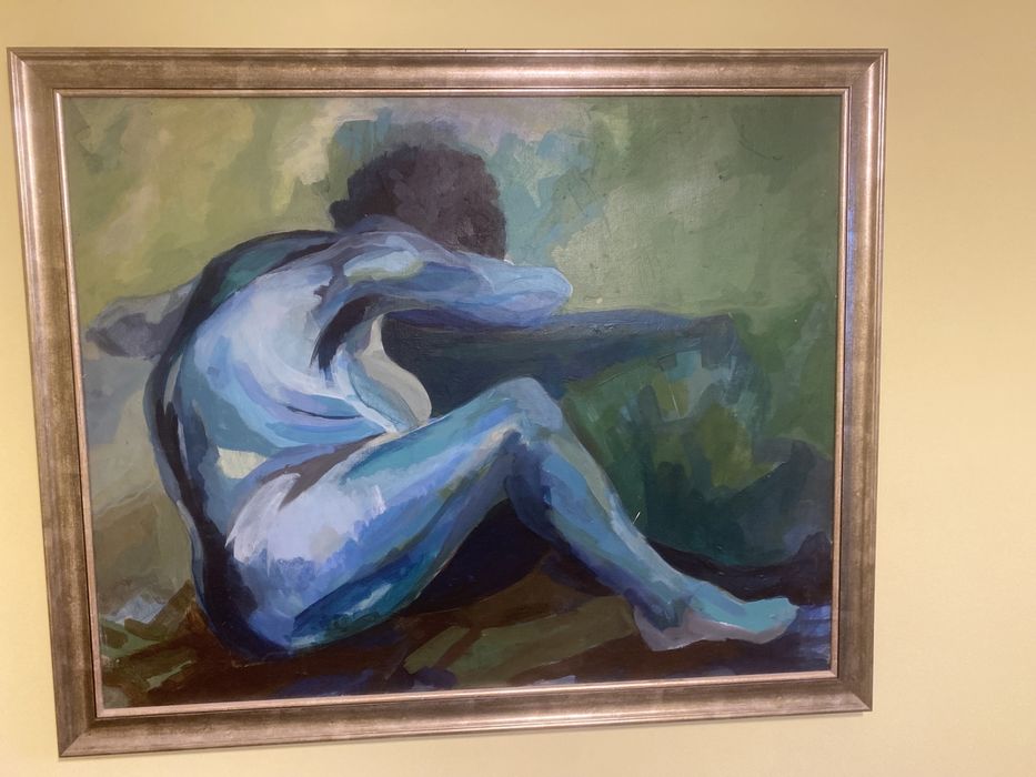 Obraz olejny duży akt