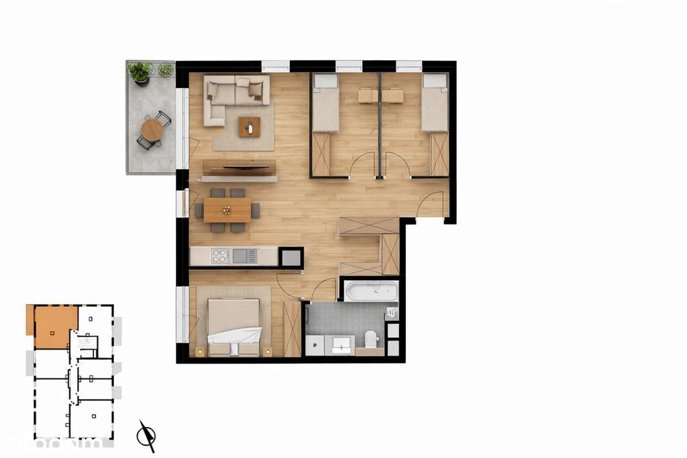 4pok_Balkon 10m_Hala❗️Biuro Dewelopera❗️OsTaTniE❗️