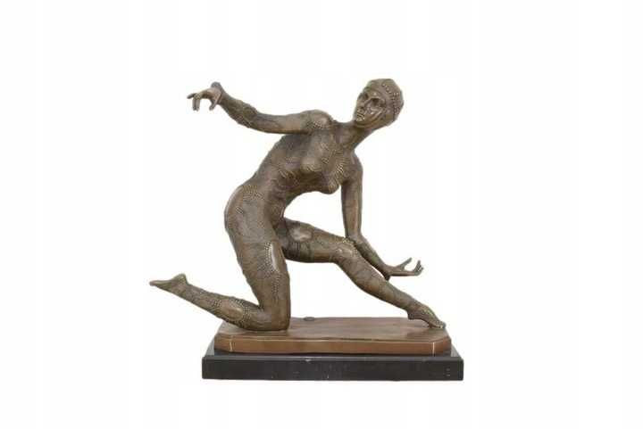 Tancerka w Stylu Demetre CHiparus - Hindu - Figura z Brązu - Sygnowana