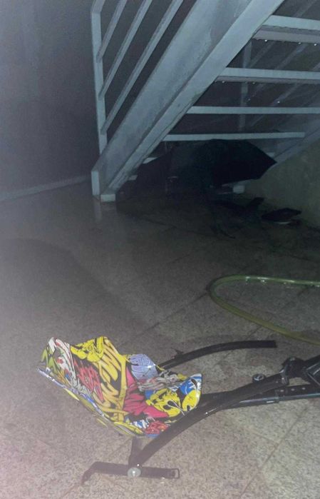 hoverboard-kart c/ marcas de uso