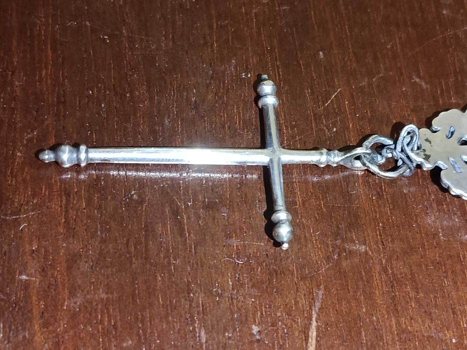 Terço Crucifixo Espanhol Prata Séc XVII Espanha Arte Sacra