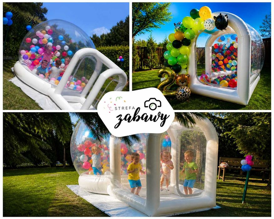 Wynajem Dmuchańca Bubble House z Trampoliną
