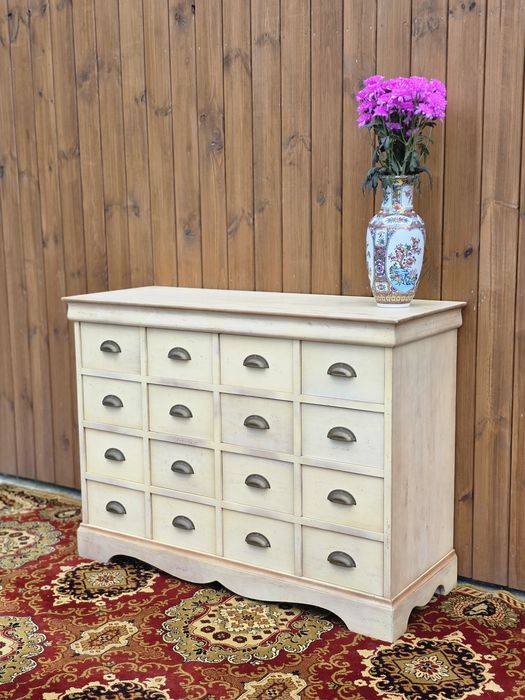Komoda vintage z szufladami jasna 125 cm #1994 Stylowy Węgrów