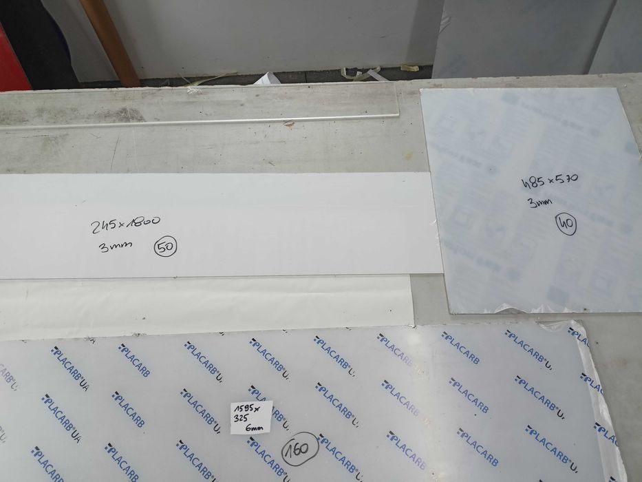 Pleksi Plexi Pleksa nowa 3mm 44x40cm wzmacniana poliwęglan TANIEJ 60%
