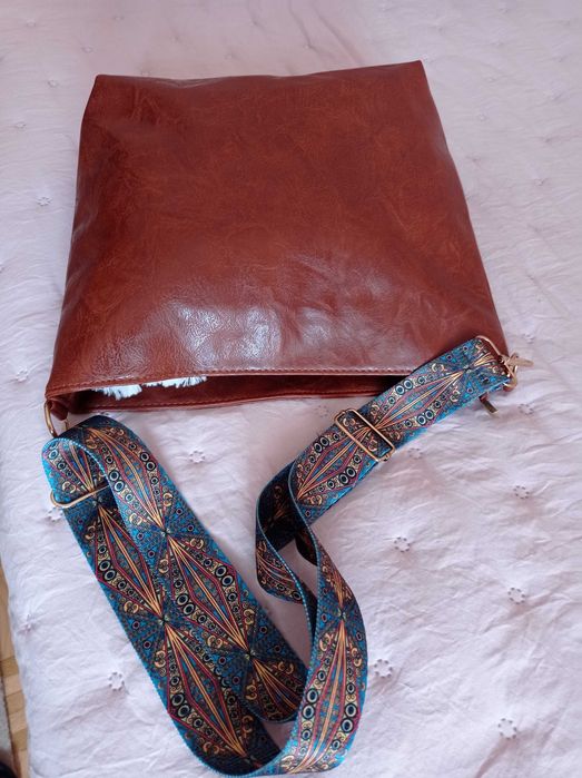 Torba shopper z jedwabną krajką