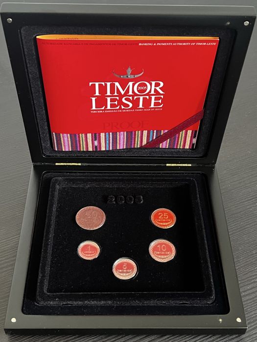 Timor-Leste 2005 primeiras moedas correntes