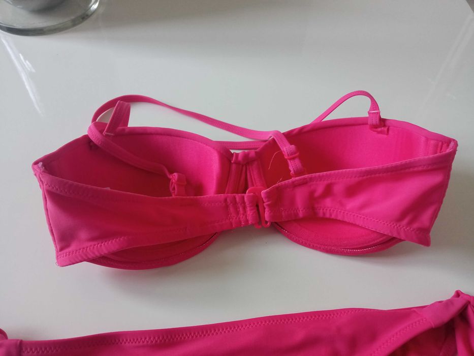 Queentex damski strój kąpielowy koralowy dwuczęściowy r 38