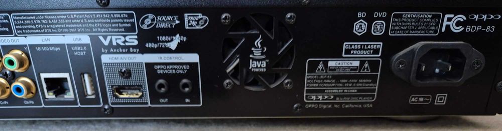OPPO BDP-83 Blu-ray Disc Player64171302201089122