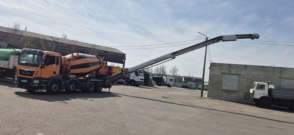 Доставка бетону.Миксер.Лента 17м. Бетон..