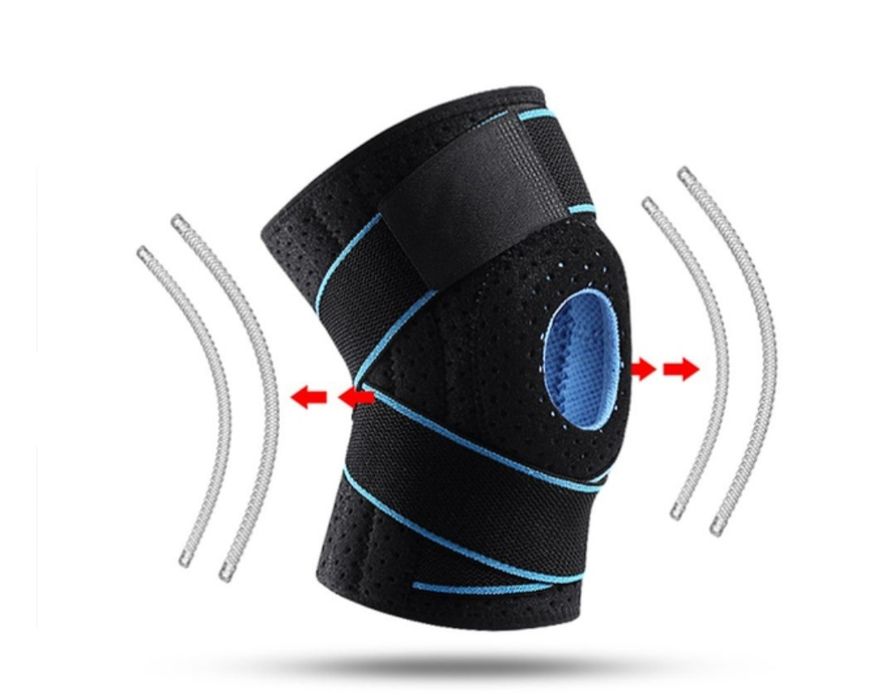 Бандаж на колено, наколенник с боковыми стабилизаторами