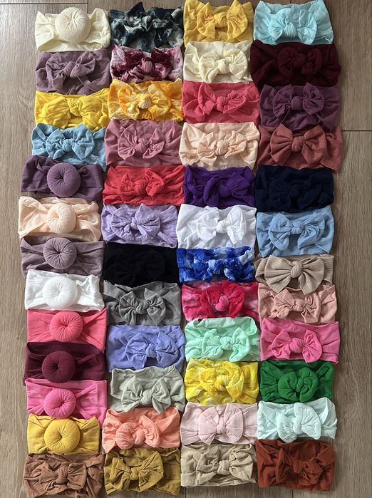 Повязочки-бантики для дівчаток від 0 до 5 років