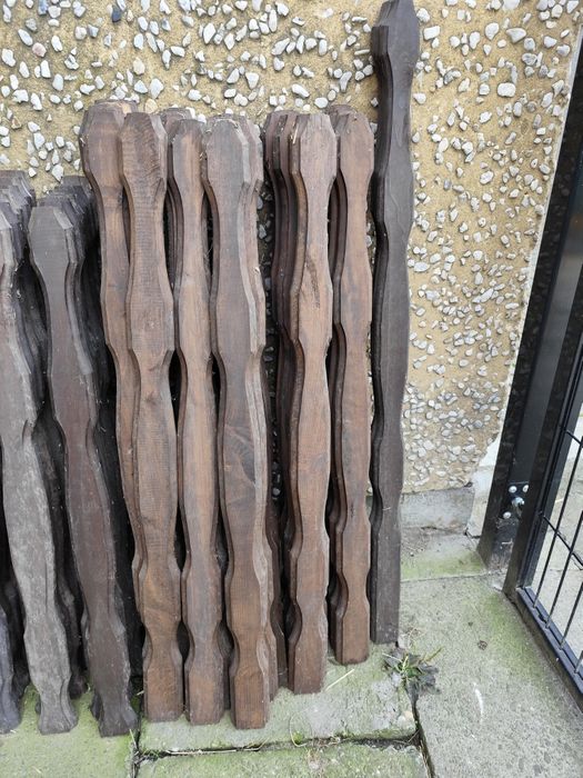 Drewniane sztachety olcha olchowe sztacheta drewniana brązowa