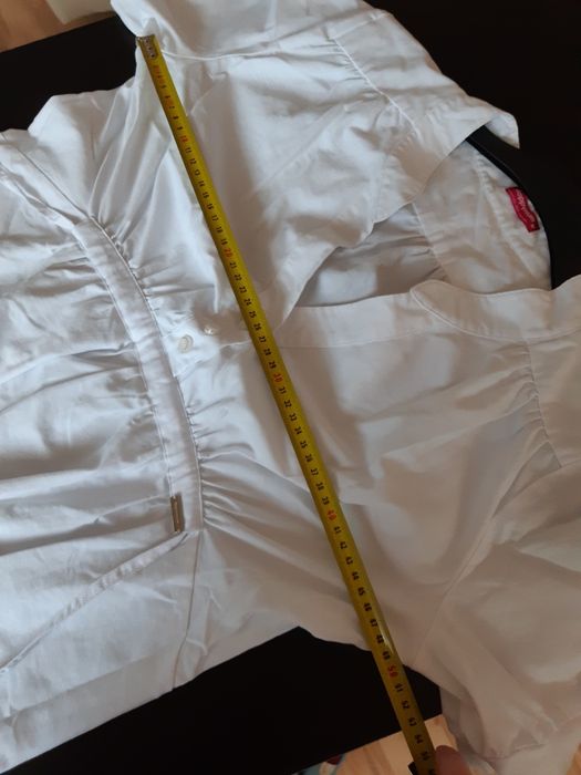 Biała koszula ciążowa r.M Happy mum - Delika shirt