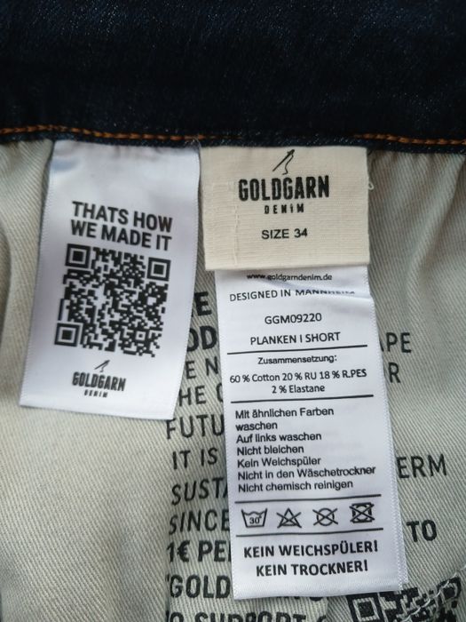 Шорти чол Goldgarn р  W34 ( 52) ц 1000 гр, орігінал,  нові