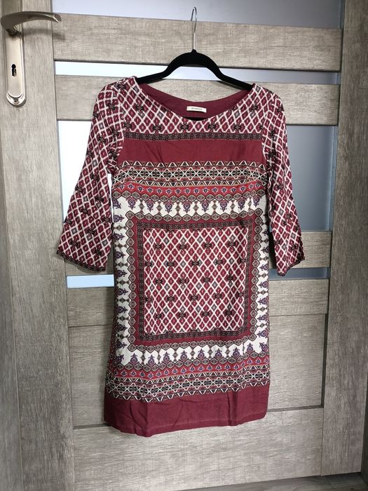 S/M tunika sukienka Boho hippie retro vintage slow etno