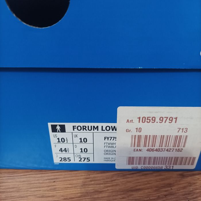 Buty męskie adidas forum low 44 2/3 44.5