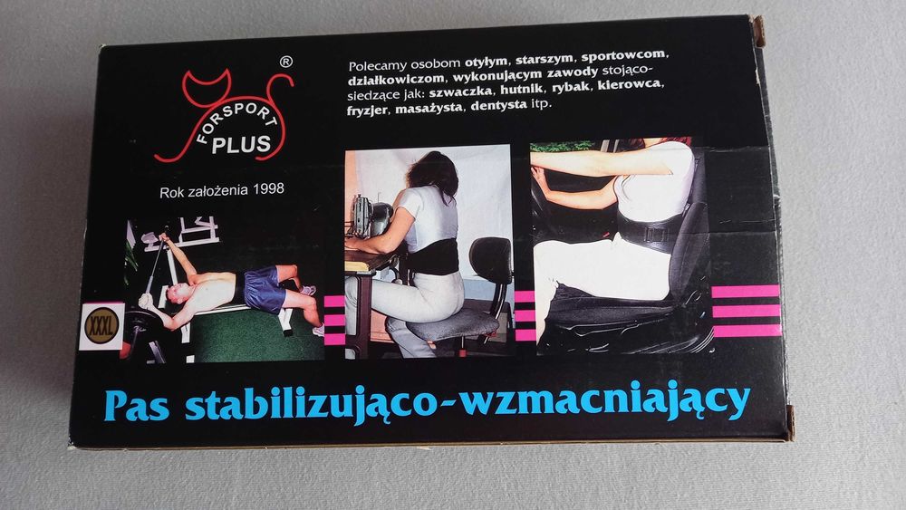 Pas stabilizująco-wzmacniający. NOWY rozmiar  S