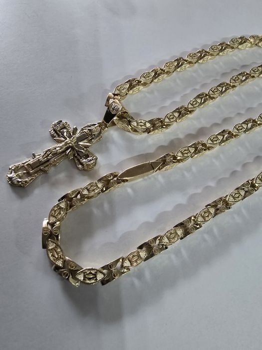 Piękny złoty zestaw Cartier PR.585 14K