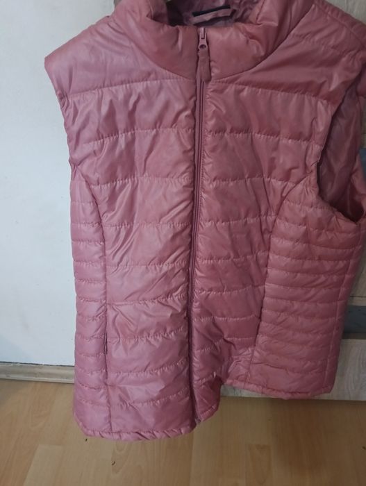 Lekki różowy bezrękawnik damski JANINA rozmiar XL – cienka kamizelka z