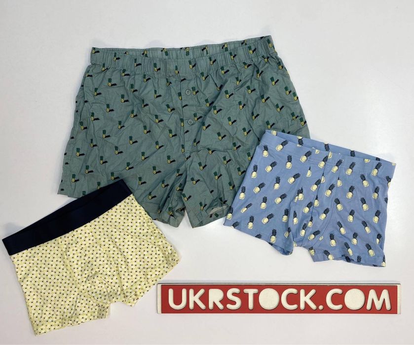 Чоловіча білизна H&M сток оптом, чоловічий одяг сток