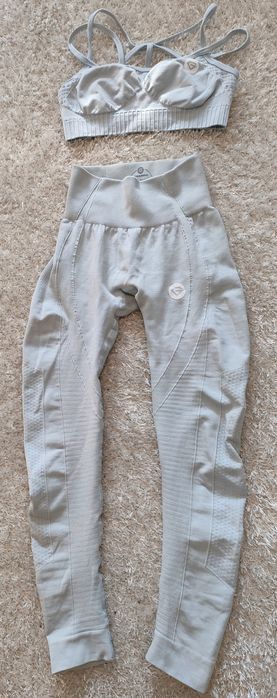 Komplet bezszwowy Gym Glamour Baby Blue