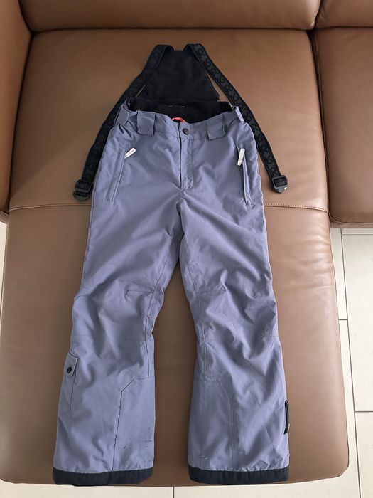 Spodnie Reima 134 zimowe narciarskie ocieplane kolor szary