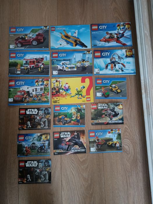 Kocki lego duży zestaw z instrukcjami
