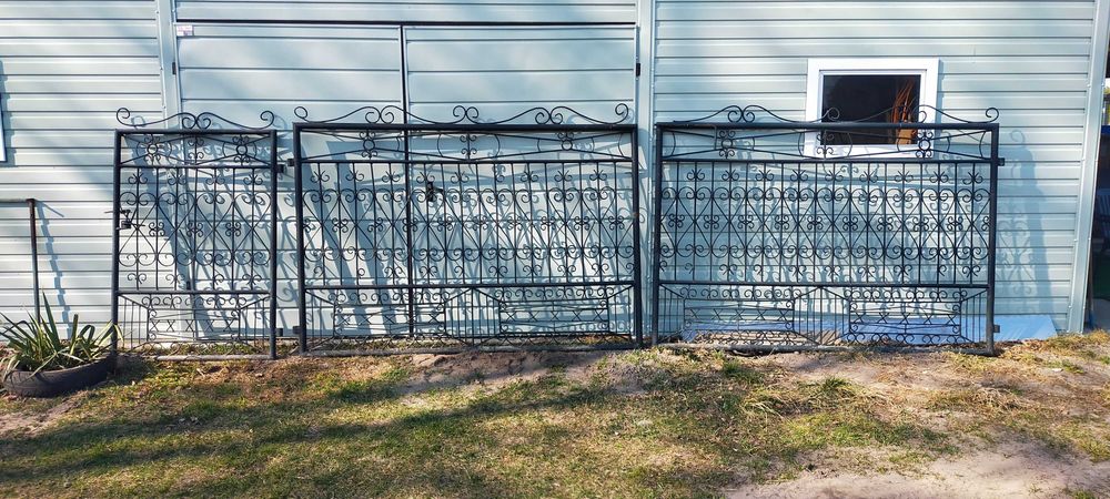 Brama wjazdowa z furtką bez 218+217+101 x150