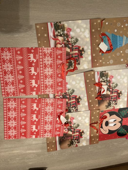 Torebki prezentowe duże 17 sztuk