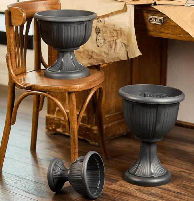 Горшок для цветов, горщик для квітів, пластик,на ніжці,вазон напольный