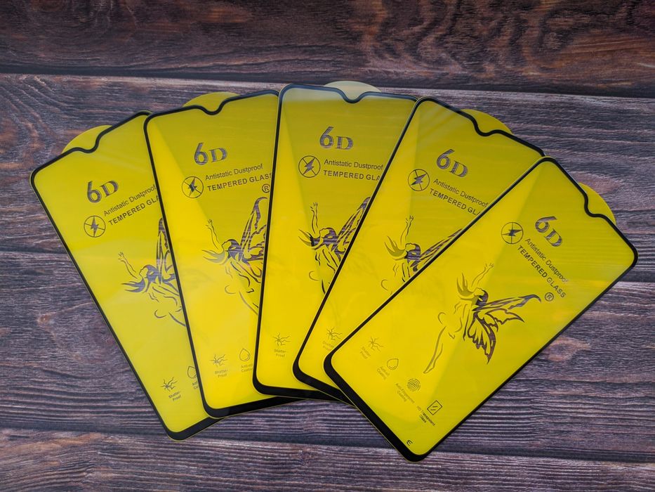 Розпродаж. Захисне скло 6D Фея на Xiaomi Redmi Note 8 Pro